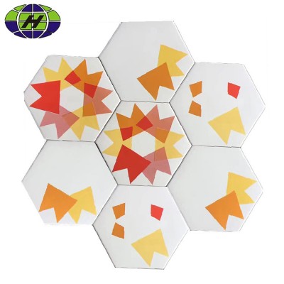 low price non slip garden hexagon ceramic tile in China supplier